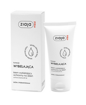 Ziaja Med Whitening Treatment Crema protectoare de albire pentru ziua protectie medie SPF 20 50 ml