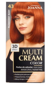 Joanna Multi Cream Color vopsea de păr Flame Red 43