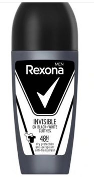 Rexona Men Invisible Black + White Antiperspirant Roll-on 50 ml
