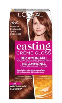L'Oreal Paris Casting Creme Gloss Culoare de păr 554 Fiery Chocolate