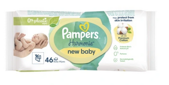 Pampers Harmonie New Baby șervețele umede 46 buc