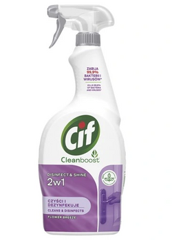 Cif Disinfect & Shine Flower Breez Spray de curățare și dezinfectare multifuncțional 750 ml
