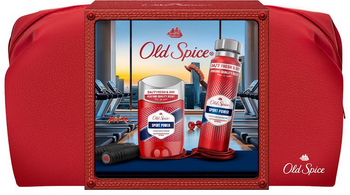 Old Spice Sport Power Xmass Gift Set Deodorant stick 50 ml + Deodorant spray 150 ml + Geantă cosmetică