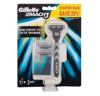 Razor Gillette Mach 3 + 2 bucăți inserție de ras