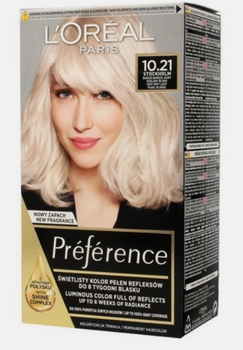 L'Oreal Paris Recital Vopsea de păr Blond foarte deschis Iridescent Z2 10.21 Stockholm
