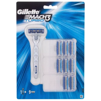 Gillette Mach 3 Turbo Razor + 9 inserții de ras
