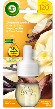 Cartuș electric Air Wick 19 ml Sensual Vanilla & Shea Butter