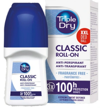 Antiperspirant Triple Dry Classic într-o bilă antiperspirantă de 50 ml