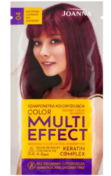 Joanna Multi Effect Color Keratin Complex Samponetka -04 Raspberry Red 35 g