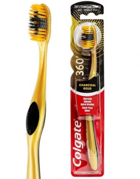 Periuță de dinți 360 Charcoal Gold Soft