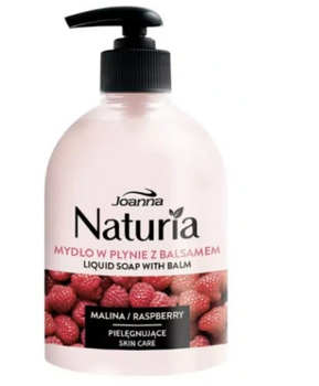 Joanna Naturia Săpun lichid cu balsam de zmeură 500 ml pompă