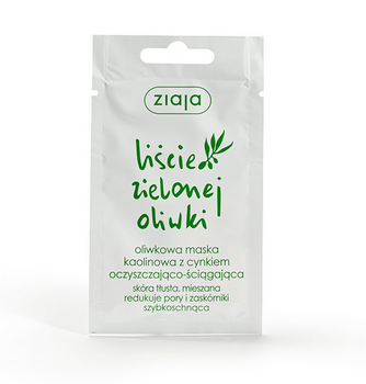 Ziaja Green Olive Leaves - Masca cu caolin de masline cu zinc, curatare si astringenta 7ml