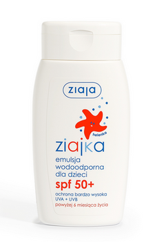 Ziajka Emulsie impermeabila pentru copii SPF 50+ protectie foarte mare UVA + UVB 125 ml