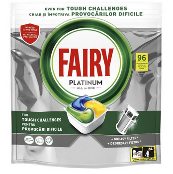 Fairy Platinum Plus Capsule de lămâie 17 buc.