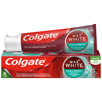 Pasta de dinți Colgate Max White Clay & Minerals 75ml