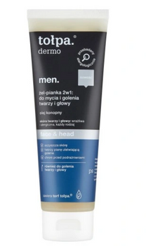 Tolpa Dermo Men 2-in-1 Gel-Foam pentru curățarea și bărbieritul feței și capului 100 ml