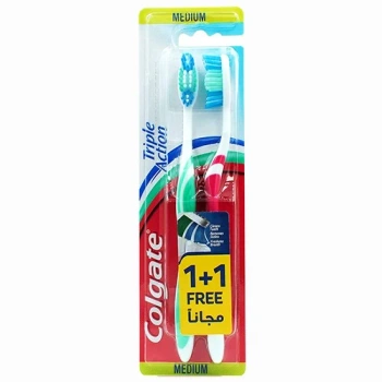 Periuță de dinți Colgate cu acțiune triplă 2 buc