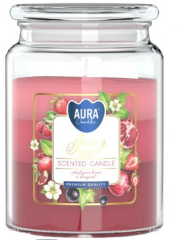 Bispol Lumânare parfumată tricoloră în sticlă 500 g Juicy Fruits