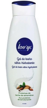 Lov'Yc Gel de duș cu lapte de migdale 750 ml
