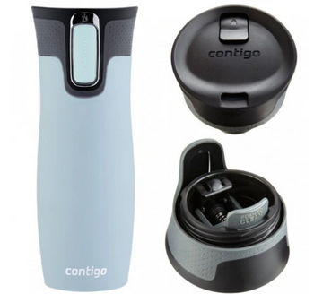 Cană termică Contigo 76 West Loop Iced Aqua 470 ml