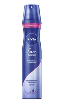 Nivea Care & Hold 4 fixativ 250 ml Regenerează părul