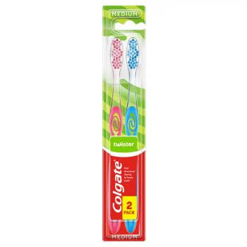 Periuță de dinți Colgate Twister Medium 2 bucăți