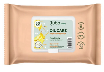 Luba Oil Care hârtie igienică umedă 50 buc