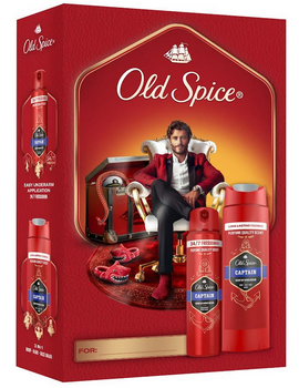 Old Spice Captain deodorant spray 150 ml + gel de duș 250 ml set cadou