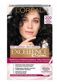 L'Oreal Paris Excellence Creme Hair Colour 200 Deep Dark Brown