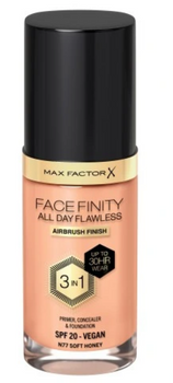Max Factor Facefinity All Day Flawless Foundation 3 în 1 77 Soft Honey 30 ml