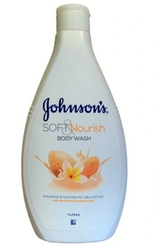Gel de duș Johnson's Soft &amp; Pamper Ulei de migdale și iasomie 400 ml