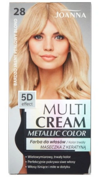 Joanna Multi Cream Color Metallic vopsea de păr foarte ușoară Pearl Blonde 28
