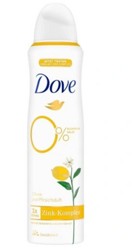 Deodorant spray Dove Woman cu aromă de citrice și piersici 150 ml
