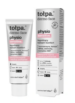 TOŁPA Dermo Face Physio Loțiune de față bogată pentru piele sensibilă - Hidratare și calmare 40 ml