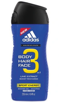 Adidas Sport Energy 3-in-1 Gel de duș pentru bărbați 250 ml