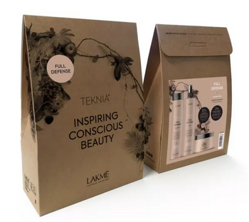 Lakme Teknia Full Defense Retail Pack 2x300+250 ml Trusă cosmetică