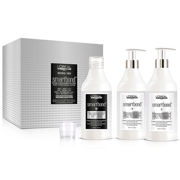 Sistem LOREAL SMARTBOND pentru intarirea parului in timpul vopsirii, albirii si decolorarii 3x500ml