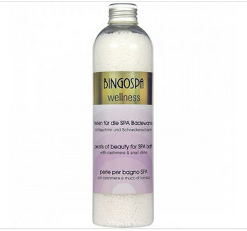 BingoSpa Perle frumuseții pentru baie SPA cașmir și melc Perle de baie 230g