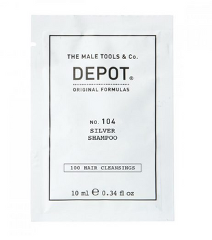 Depot NR.104 Silver Sampon pentru par gri, alb sau decolorat 10 ml