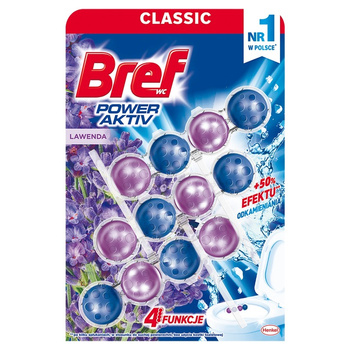 Bref Power Aktiv WC Cub de parfum Lavender Field 3x50G