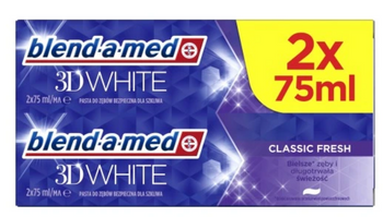Blend-a-Med 3D White Classic Fresh Duopack 2x75 ml