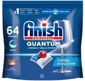 Finish Powerball Quantum Regular Capsule de spălat vase 64 buc