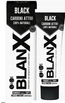 Blanx Black Carbone Pastă de dinți de albire 75 ml Carton ușor lovit