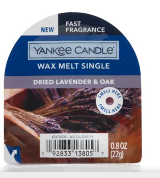 Yankee Candle Classic Wax Lavanda uscata si stejar 22g