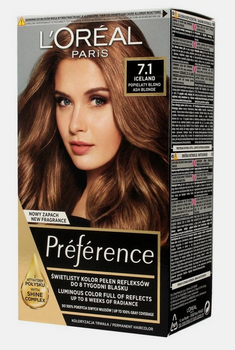 L'Oreal Paris Recital Hair Colour Ash Blonde L7.1 Islanda