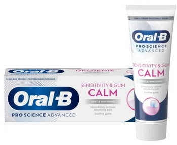 Pasta de dinți Oral-B Advanced Sensitivity &amp; Gum Calm Whiten 75 ml
