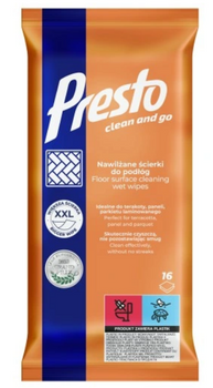 Șervețele Presto pentru podele 16 buc