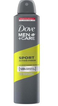 Spray antiperspirant Dove Men+ Care Sport Active+ Fresh 250 ml