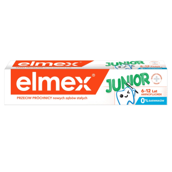 Elmex Junior pastă de dinți cu aminofluorură pentru copii 6-12 ani 75 ml