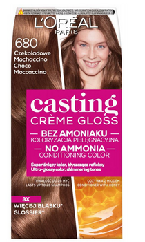L'Oreal Paris Casting Creme Gloss Culoare de păr 680 Chocolate Mochaccino